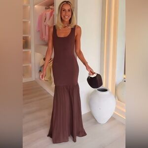 ZARA ZARA BROWN COMBINATION
KNIT DRESS